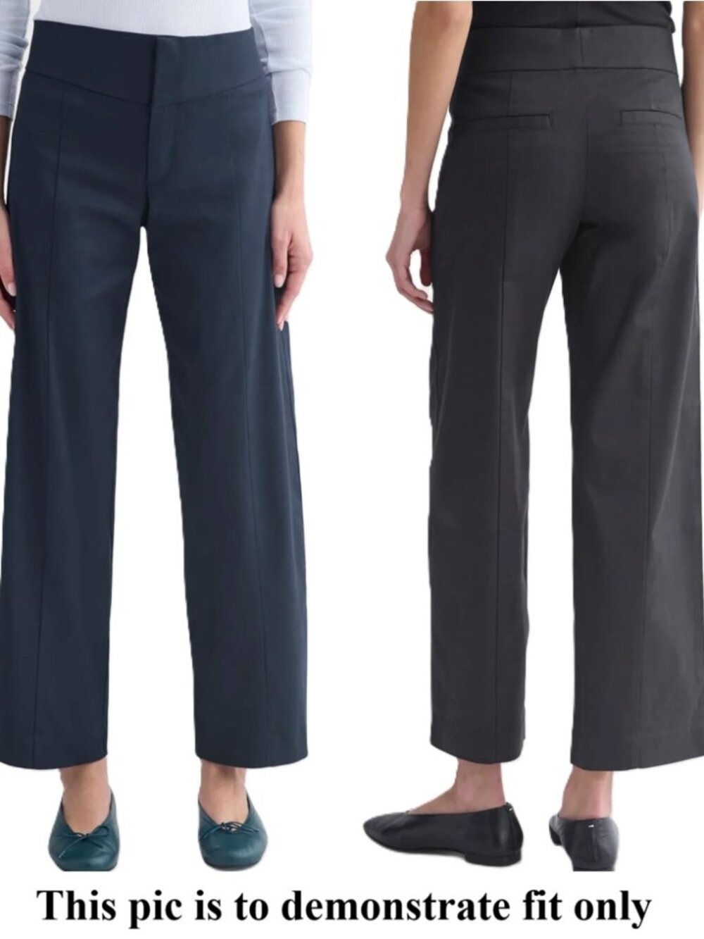 Everlane Tailored Drape Seam Pants 2 2R Wide Leg Mid Rise Ankle Black Career NEW